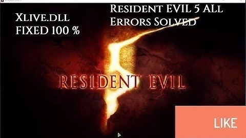 Resident Evil 5 fix the ordinal 43 could not be located in the dynamic link library