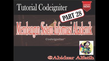 Tutorial  Part 28 # Membangun SI Akademik Sekolah Dengan Codeigniter  (Membuat Jadwal Bagian 1)