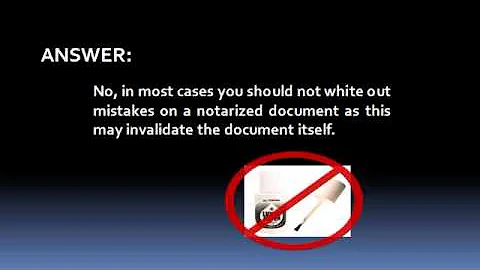 Can I use whiteout on a legal document?