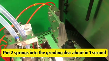 Automatic feeding machine for spring grinding machine