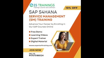 SAP Service Management (SM) Training with Expert Soft Training#expertsofttraining