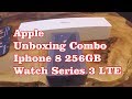 Apple  Unboxing Combo - Iphone 8 &amp; Watch Series  3 LTE - Space Grey