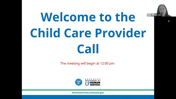 December 7, 2021 - Child Care Provider Call