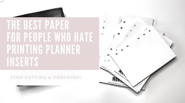 The Best Paper for People who HATE to Print Planner Inserts // Pen Test // PerfectionismPrints