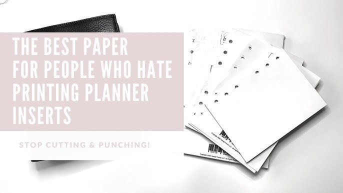 Printing on Half-Size and A5 Paper — Krafty Planner