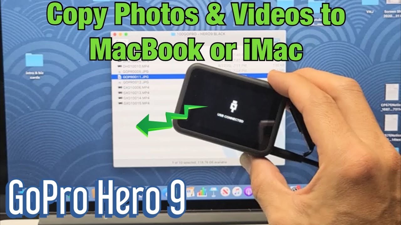 GoPro Hero 9: Copy Photos & Videos to MacBook, iMac or Apple Computer -  YouTube