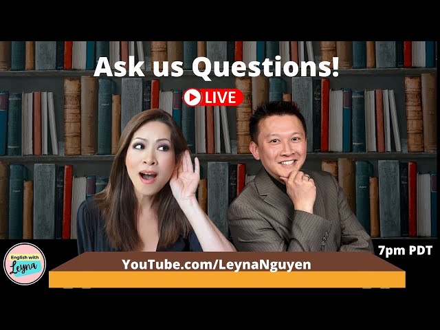 Better English pronunciation. Live lesson with Leyna Nguyen.  Learn Vietnamese,  tieng anh