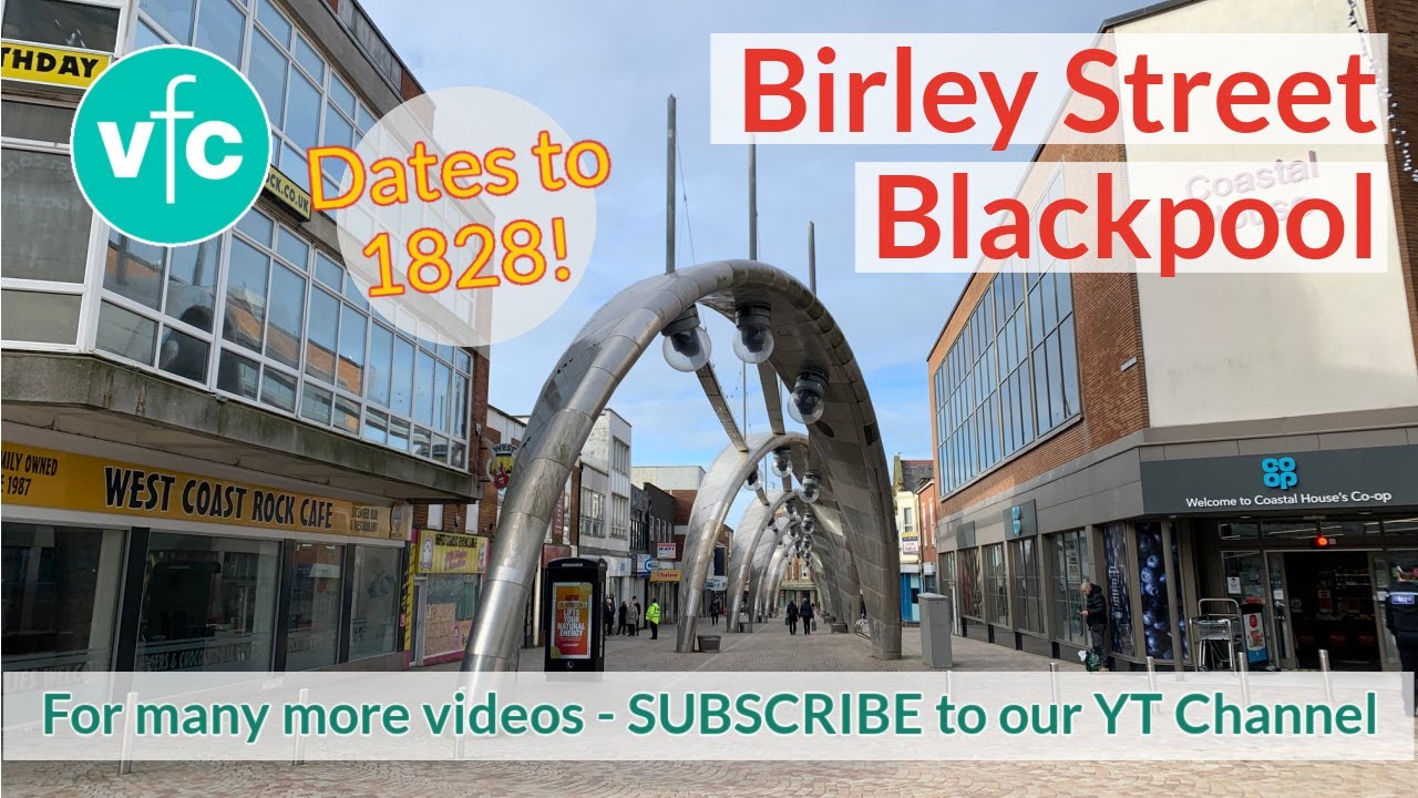Walk through Birley Street in Blackpool Town Centre