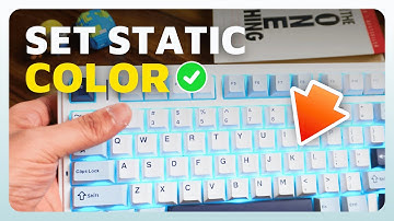 How To Set a Single / Static Light Color on Aula F75 Keyboard (Easy Guide)