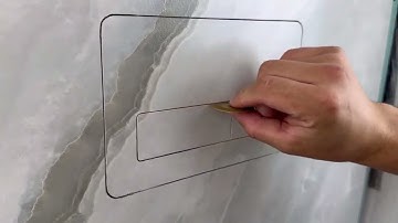 Step-by-Step Guide to Installing the Hidden Flush Button by EdPLIT  #tilemaster #bathroomrenovation