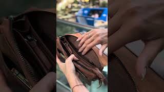 Prestige Leather Clutch Bag