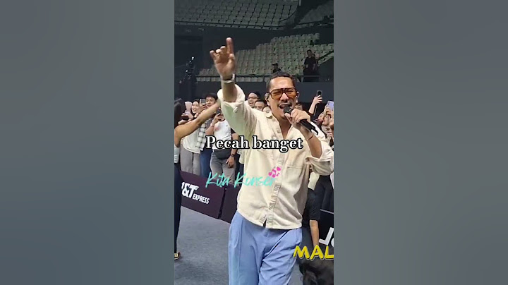 Maliq D'Essentials di Tennis Indoor Senayan Tadi Malam, subscribe ya bebs 😊