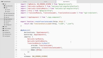 Internationalization In A NativeScript Mobile App With Angular