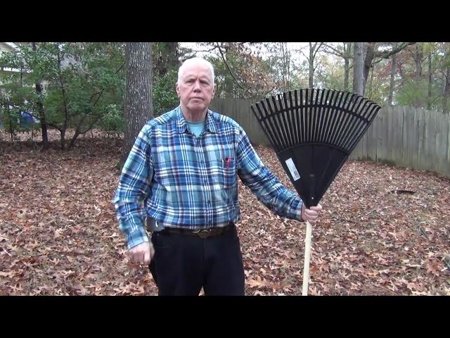 How To Rake (Bag) Leaves - the EASY WAY! class=