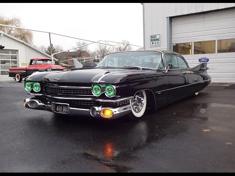 CUSTOM 59 CADILLAC 59 CHEVY IMPALA 2台セット Green Eyes on 1959 Cadillac Series 62 Custom & Engine Sound