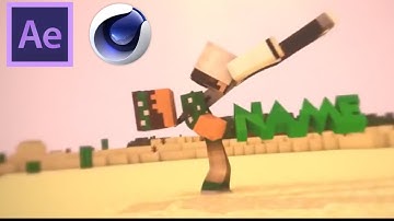 FREE Minecraft Intro | Cinema 4D and After Effects Template #45