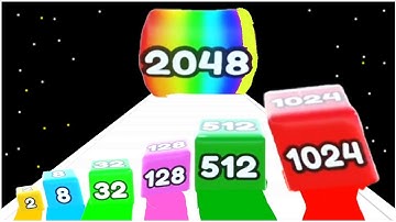 Jelly Tube Run 2048 - Gameplay Walkthrough - Part 2