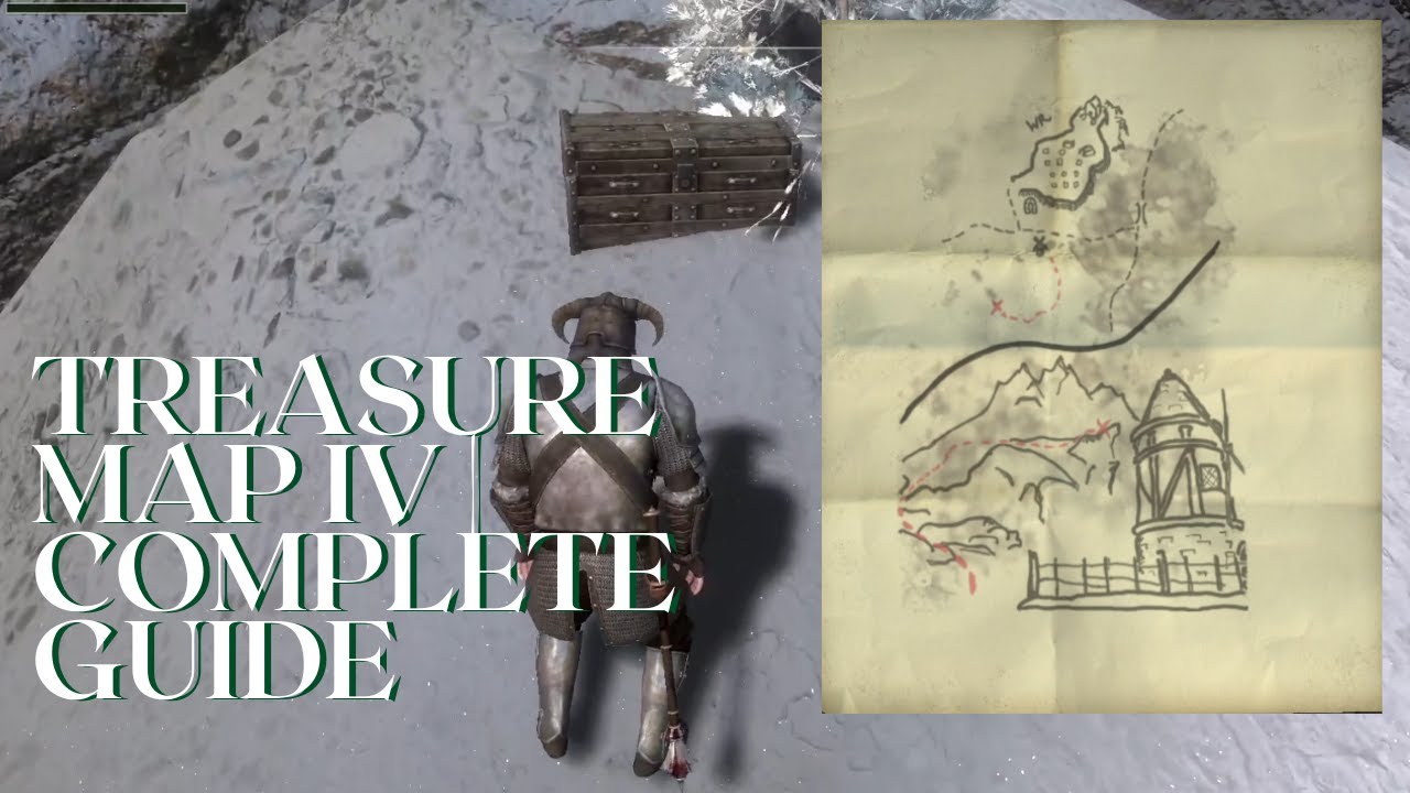 Skyrim Treasure Map IV - Hidden Chest REVEALED!