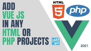 Adding vuejs in html file or php file | Vuejs 2 or 3 | Updated 2021