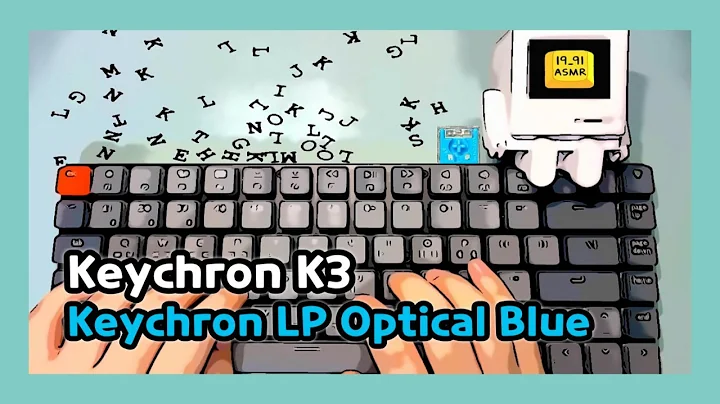 ASMRㅣKeychron K3 Keyboard ASMRㅣKeychron Low Profile Blue SwitchㅣCozy Sounds for sleep, studying