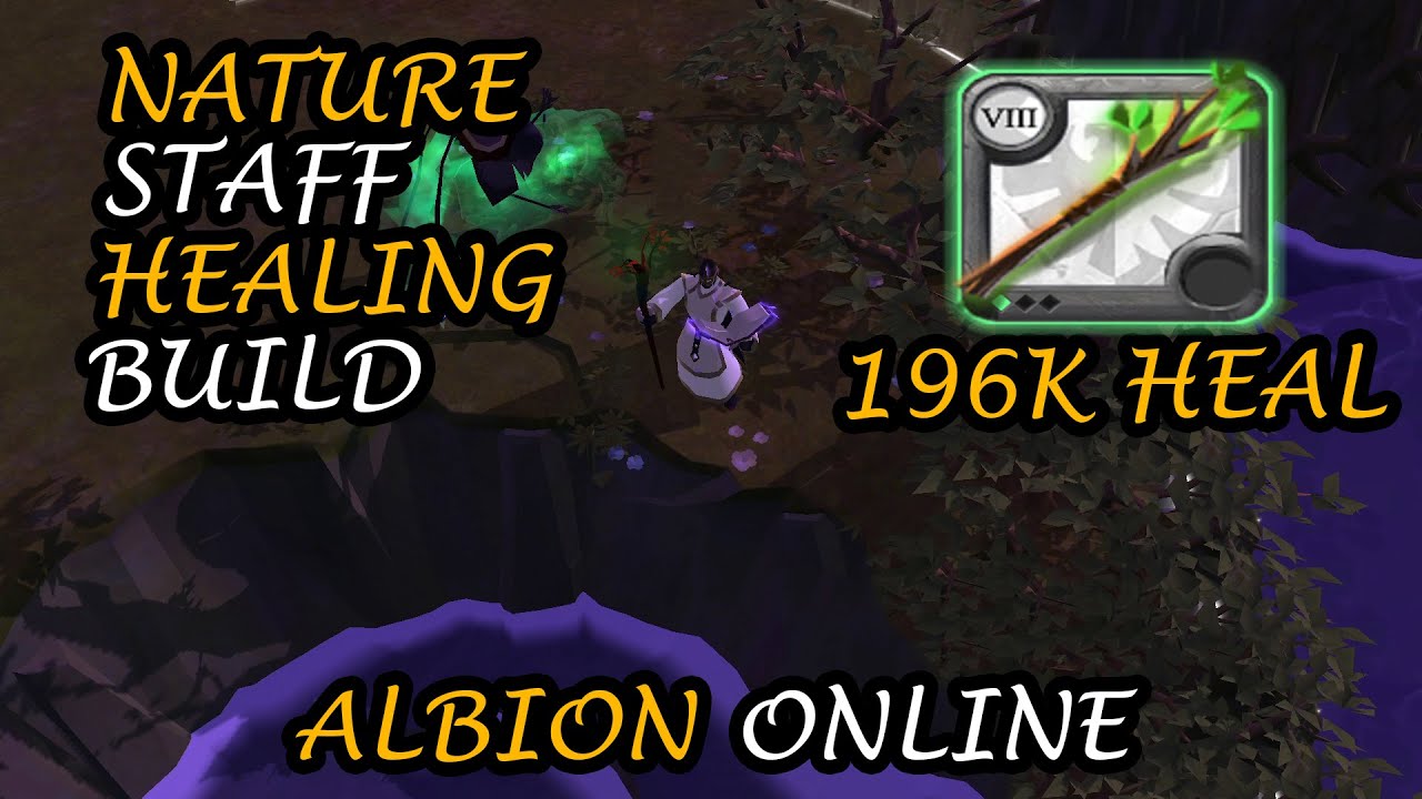 Regular Nature Staff Healing Build 196K HEAL Albion Online (Arena