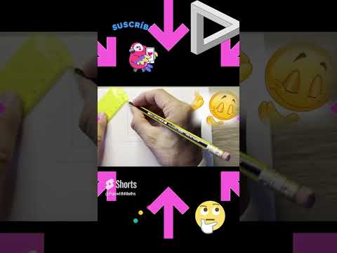 CÓMO DIBUJAR  UNA ILUSIÓN ÓPTICA.#ilusion #matemática #viral