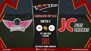 COMMANDER TITANS vs JUST CRICKET | BANGALORE CUP 13.0 | MATCH 2 | DAY 1