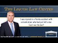 You can sue a bar for somebody who is driving drunk if they just left the bar. Absolutely. How the bar is going to be held accountable, it depends on the situation. If they served a minor, they're going to be held accountable. If they served somebody they knew was an accountable, they're going to be held accountable. Almost always in these kind of situations where there's a drunk driver who just left a bar, where else are they going to be coming from? They're always coming from a bar or restaurant. They were drinking some place. You're almost always going to have to file a law suit and start subpoening and talking to witnesses to find out who is responsible for what, but you have rights against the bar for sure.