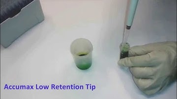 Pipette Tips Low Retention Test