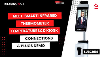 Meet, Smart Infrared Temperature Thermometer LCD Kiosk. CONNECTIONS & PLUGS DEMO Brand M3dia Group