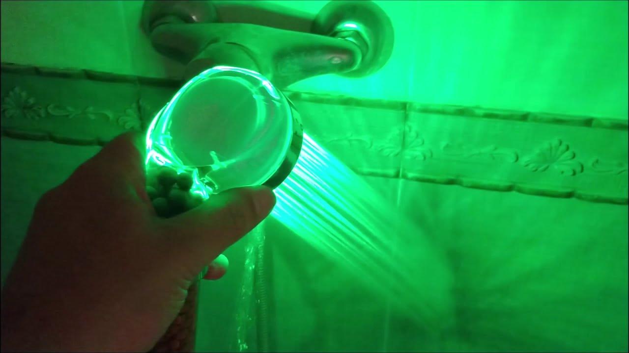 Alcachofa de ducha cambio de color eso electricidad agua fluir , sin  batería necesario , con luz LED, Mode de Mujer