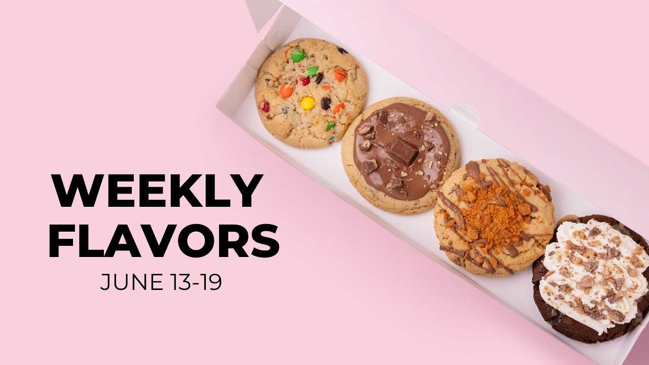 Butterfinger, Heath, Kit Kat, M&M's & More! | Crumbl Weekly Flavors ...