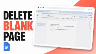 How to Delete a Blank Page in Google Docs (Stray Blank Removal)