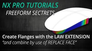 Siemens NX Freeform Pro Tutorial - how to combine faces by use of Replace Face