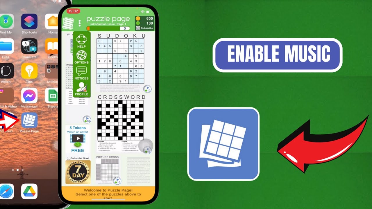 How to enable music on Puzzle Page? | GamingExplained