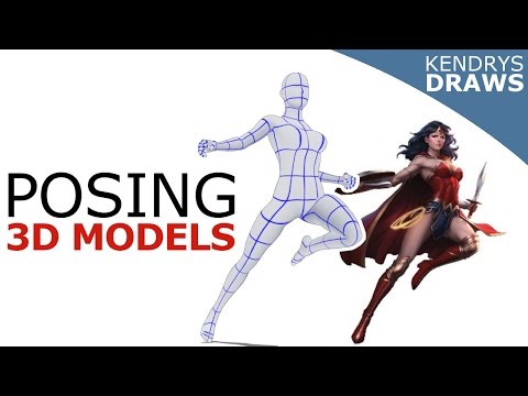 Clip studio paint -How to pose 3D models