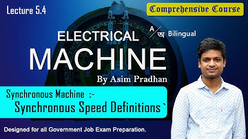Lec 5.4 : Synchronous Speed Definitions|| Electrical Machine || Bengali Language