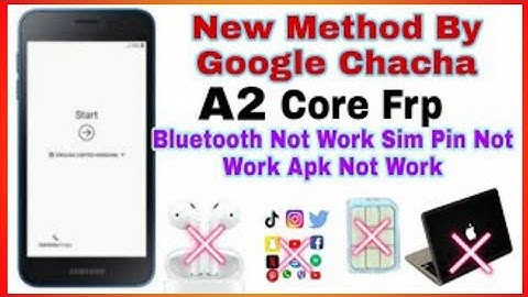 Samsung A2 core frp Bypass New method 100℅ working