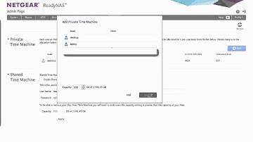 Using NETGEAR ReadyNAS, backup your Apple Mac to a private Time Machine
