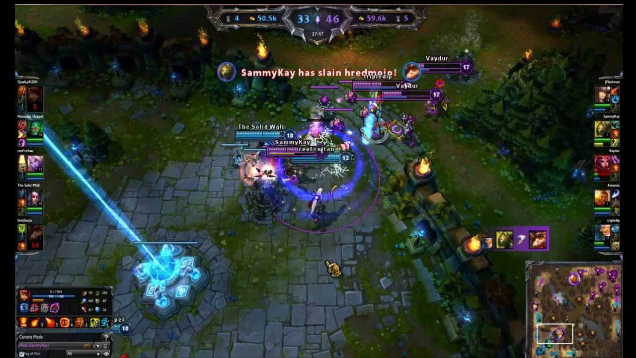 SammyKay playing Akali | PENTAKILL