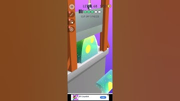 ASMR Slicing LEVEL 68 Android iOS gameplay #shorts