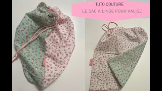 Tuto Couture facile DIY : Le sac à linge sale pour valise 