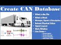 Create CAN DBC File Create CAN Network Database File CAN DBC Using Vector CANdb Editor