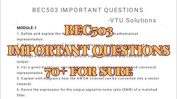 Digital Communication, Super important questions, BEC503, 22 scheam, 5th sem, ECE...
