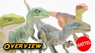 Amber Collection Raptor Squad Overview | Jurassic World Amber Collection | Mattel Figure Review