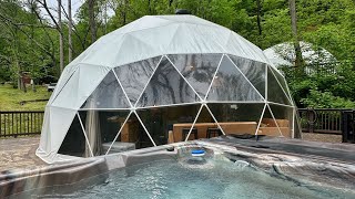 Glamping Dome in Cosby TN – Full Tour & Review
