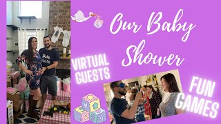 Our 'BabyQ' 'BBQ' Baby Shower *virtual guests* coed baby shower games, 2021