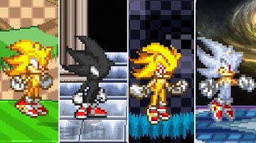 Super Smash Flash 2 - All Transformations Sonic Revamped