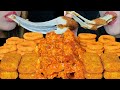 ASMR FRIED FOOD FEAST! GIANT CHEESY MOZZARELLA STICKS, ONION RINGS, SWEET &amp; SPICY FRIED CHICKEN 먹방