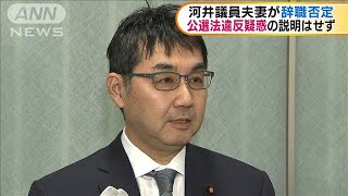 河井議員夫妻が会見に応じる　議員辞職を否定(20/01/16)